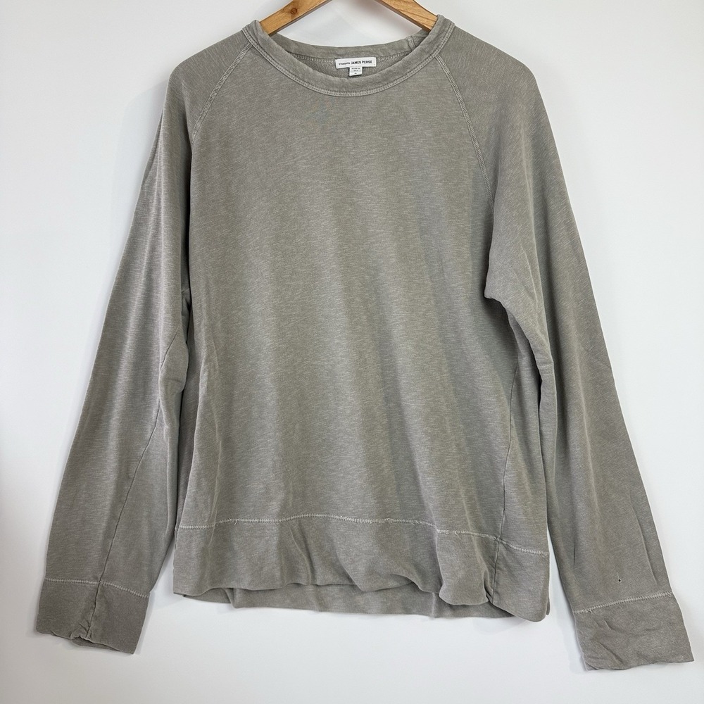 James Perse Standard‎ Sweatshirt Womens Size 2 (Small) Gray Made in USA